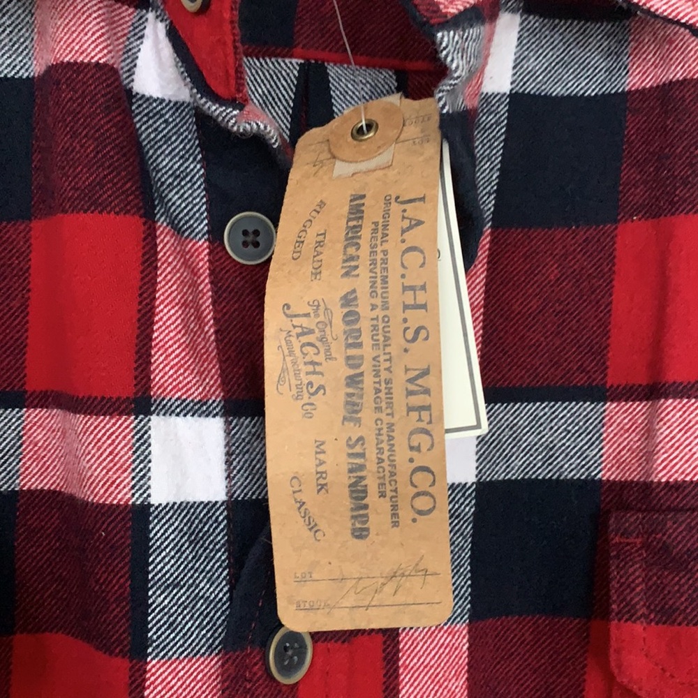 NWT Zachs Flannel Button Down Shirt - Picture 5 of 6
